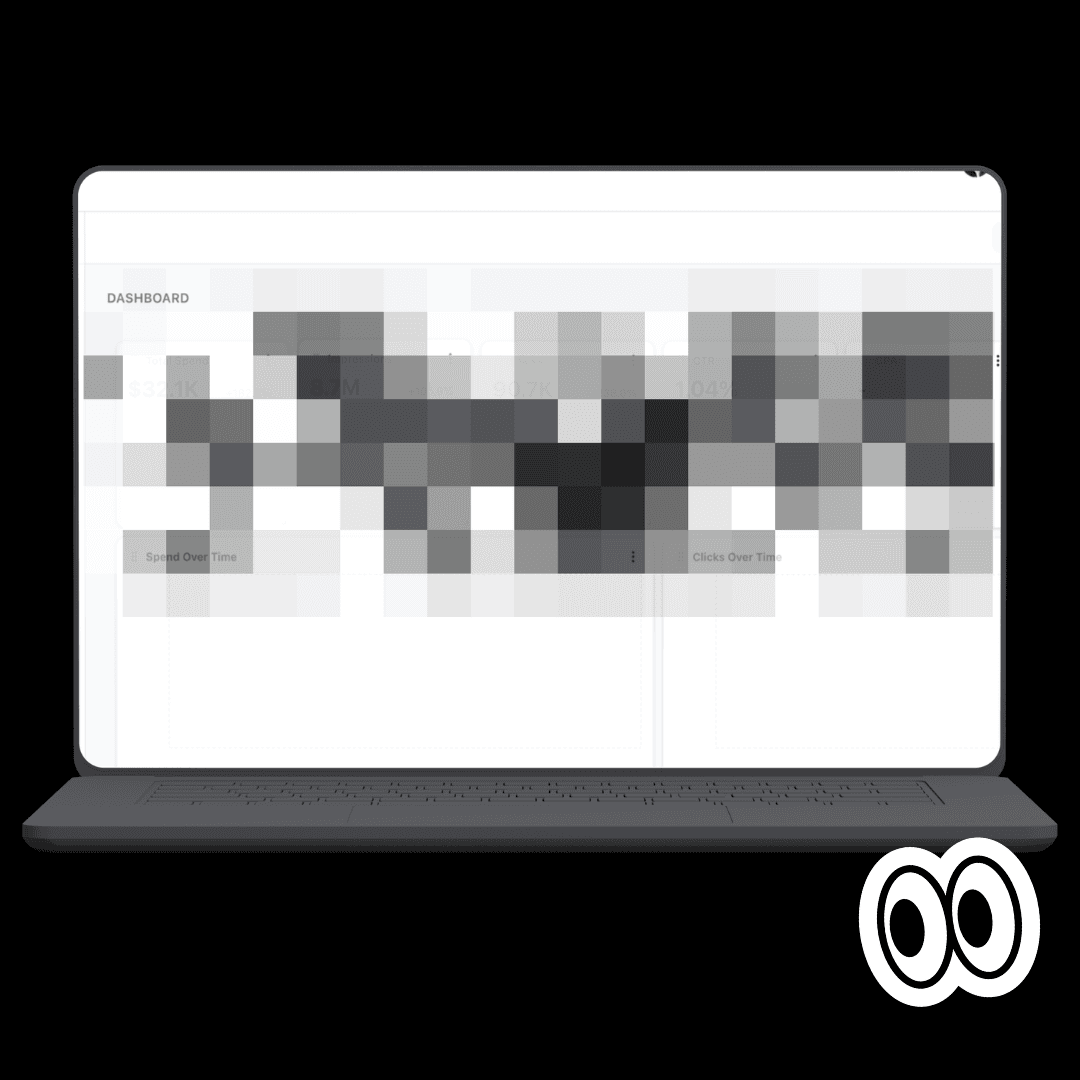 Laptop with blurred screen